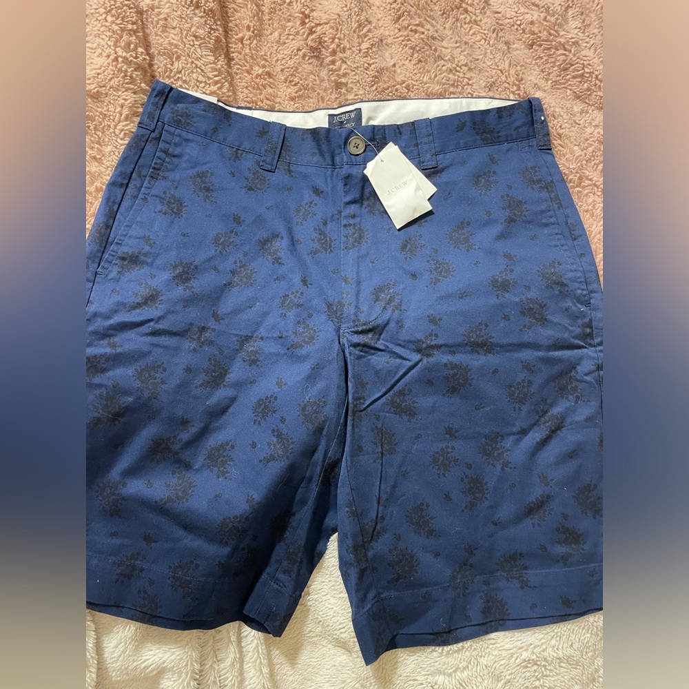 NWT J. Crew Gramercy Blue Floral Men's Shorts